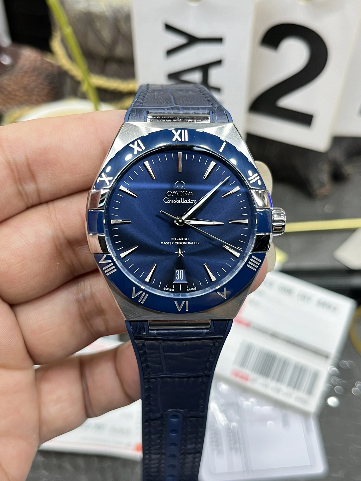 CBD Factory Omega Constellation 41mm Steel Blue Ceramic Bezel (131.33.41.21.03.001) 1:1 Super Clone – DD8900 Movement FlexibleFit 316